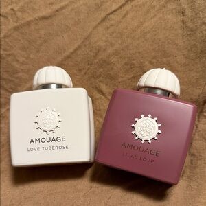 Set of 2 Amouage Fragrances - Love Tuberose 3.4 fl oz & Lilac Love 3.4 fl oz